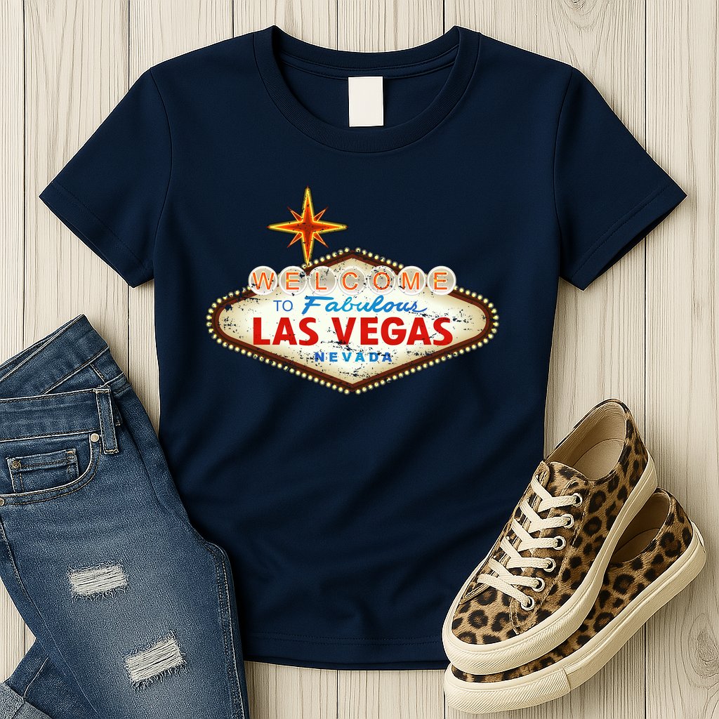 Welcome to Las Vegas Classic Sign Womens T-Shirt