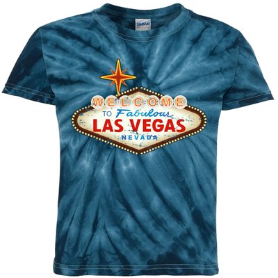 Welcome to Las Vegas Classic Sign Kids Tie-Dye T-Shirt