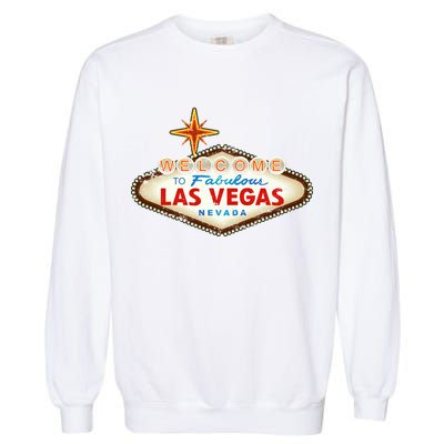 Welcome to Las Vegas Classic Sign Garment-Dyed Sweatshirt