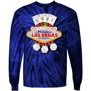 Welcome To Las Vegas Original Logo Tie-Dye Long Sleeve Shirt