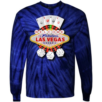 Welcome To Las Vegas Original Logo Tie-Dye Long Sleeve Shirt