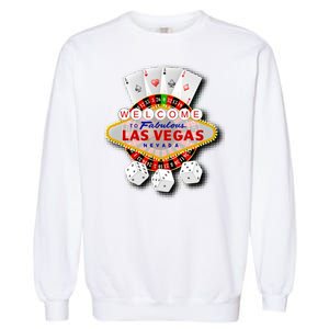 Welcome To Las Vegas Original Logo Garment-Dyed Sweatshirt