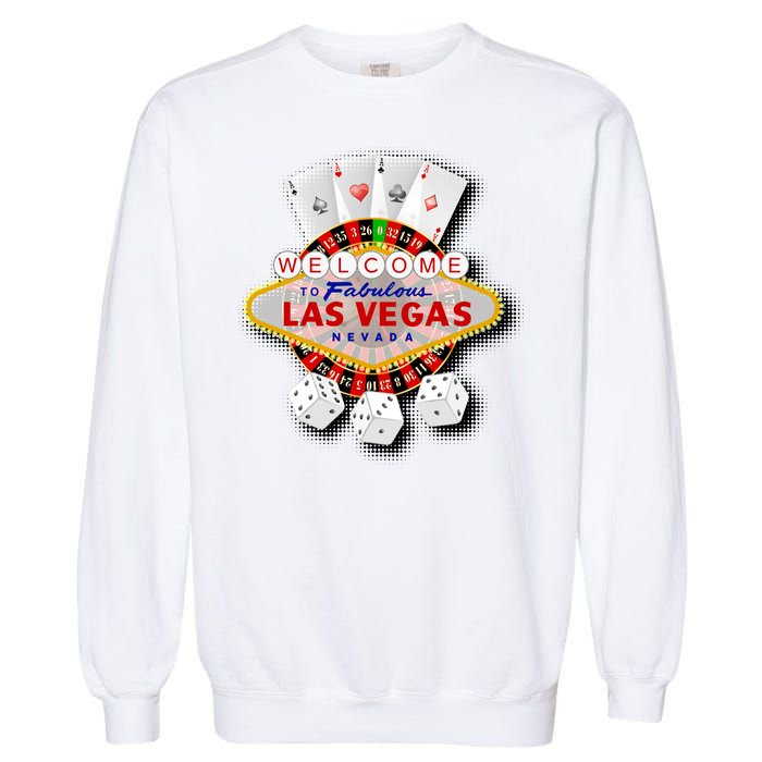 Welcome To Las Vegas Original Logo Garment-Dyed Sweatshirt