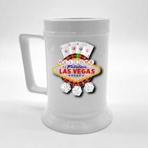 Welcome To Las Vegas Original Logo Beer Stein