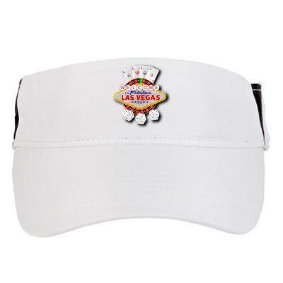 Welcome To Las Vegas Original Logo Adult Drive Performance Visor