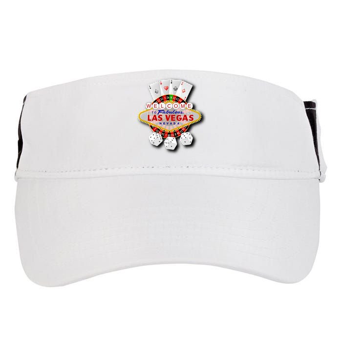 Welcome To Las Vegas Original Logo Adult Drive Performance Visor