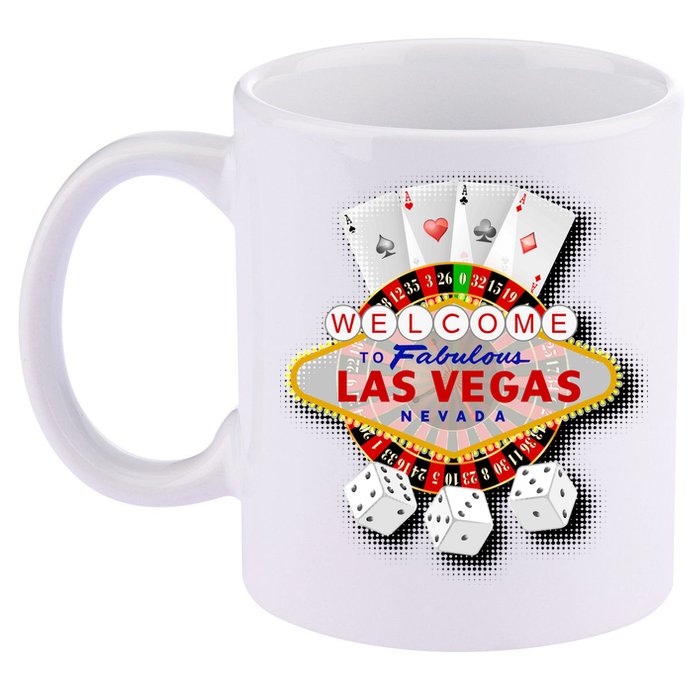 Welcome To Las Vegas Original Logo 11oz C Handle Ceramic Mug