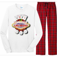 Welcome To Las Vegas Original Logo Long Sleeve Pajama Set