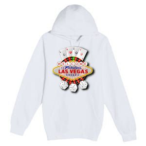 Welcome To Las Vegas Original Logo Premium Pullover Hoodie