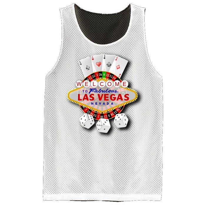 Welcome To Las Vegas Original Logo Mesh Reversible Basketball Jersey Tank