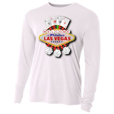 Welcome To Las Vegas Original Logo Cooling Performance Long Sleeve Crew