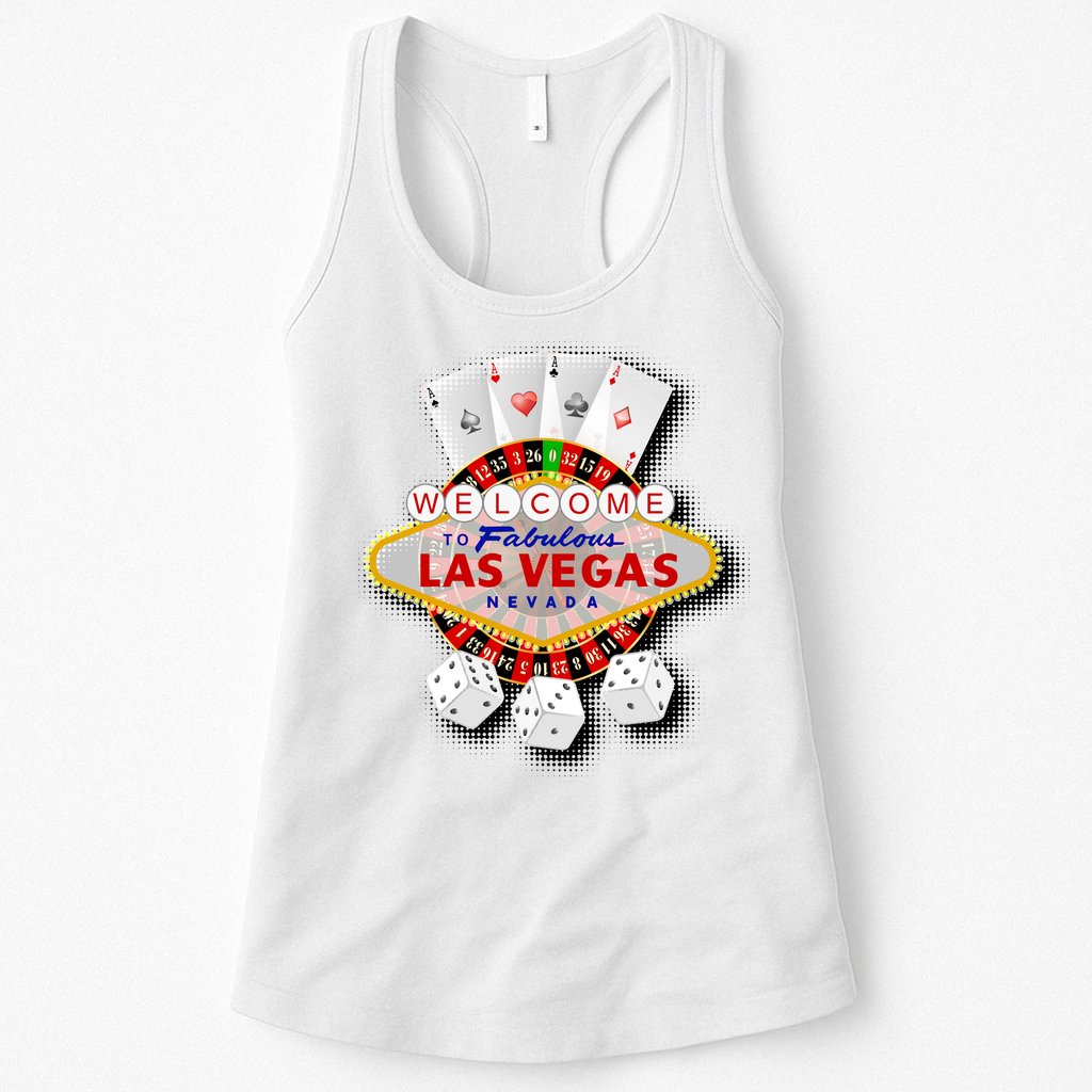 Welcome To Las Vegas Original Logo Womens Tank Top