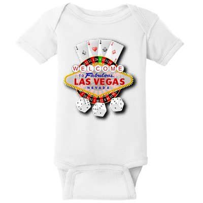 Welcome To Las Vegas Original Logo Baby Bodysuit