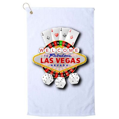 Welcome To Las Vegas Original Logo Golf Towel