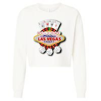 Welcome To Las Vegas Original Logo Cropped Pullover Crew