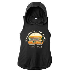 Welcome To New Mexico Cooking Nature Ladies PosiCharge Tri-Blend Wicking Draft Hoodie Tank