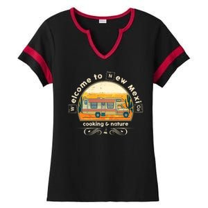 Welcome To New Mexico Cooking Nature Ladies Halftime Notch Neck Tee