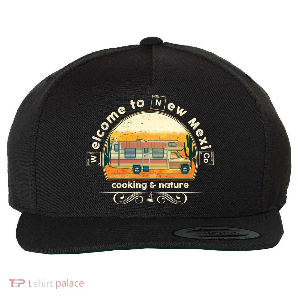 Welcome To New Mexico Cooking Nature Wool Snapback Cap