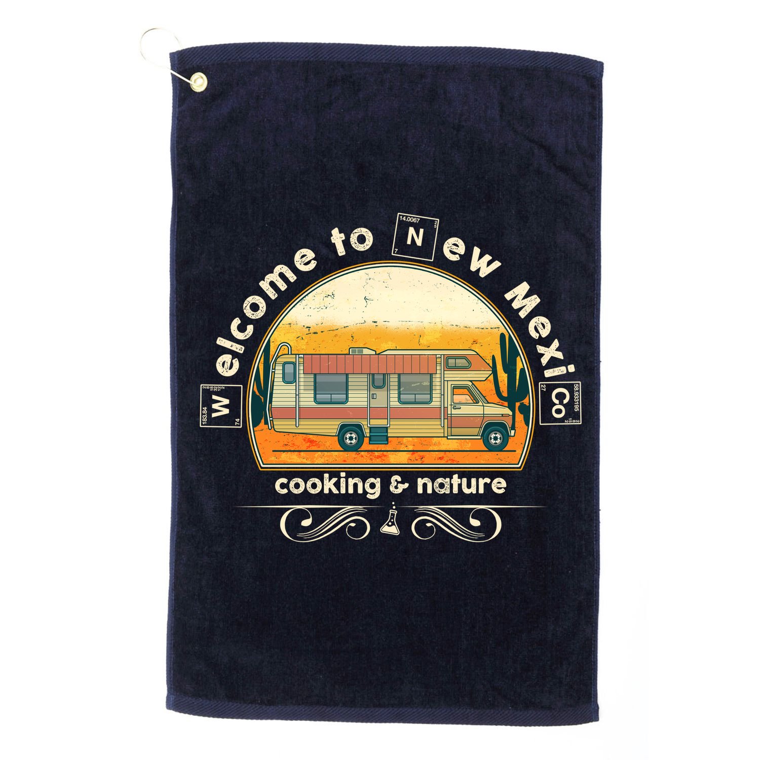 Welcome To New Mexico Cooking Nature Golf Towel