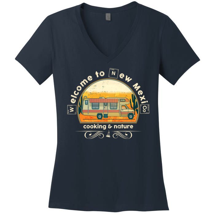 Welcome To New Mexico Cooking Nature Women's V-Neck T-Shirt