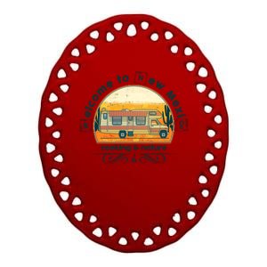 Welcome To New Mexico Cooking Nature Ceramic Oval Ornament