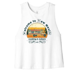 Welcome To New Mexico Cooking Nature Women's Racerback Cropped Tank