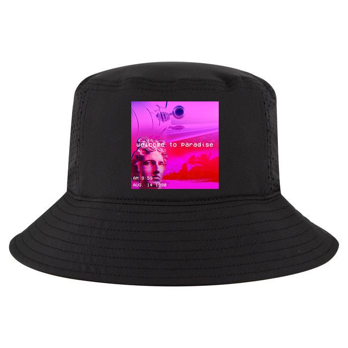 Welcome To Paradise Vaporwave Cool Comfort Performance Bucket Hat