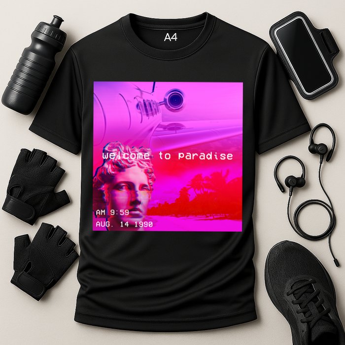 Welcome To Paradise Vaporwave Performance Shirt