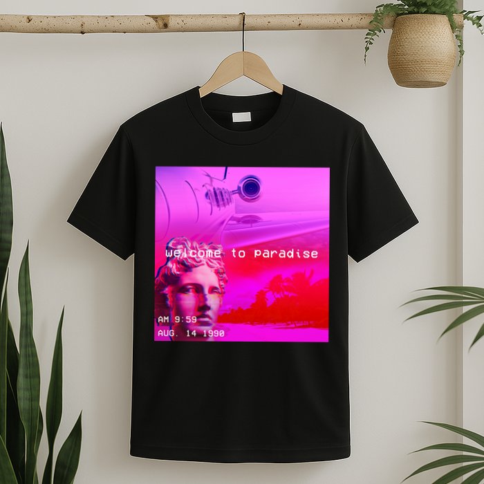 Welcome To Paradise Vaporwave T-Shirt