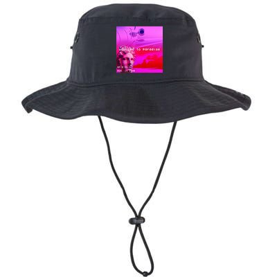 Welcome To Paradise Vaporwave Bucket Hat