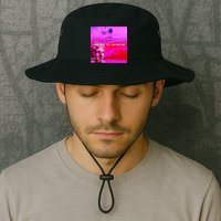 Welcome To Paradise Vaporwave Bucket Hat
