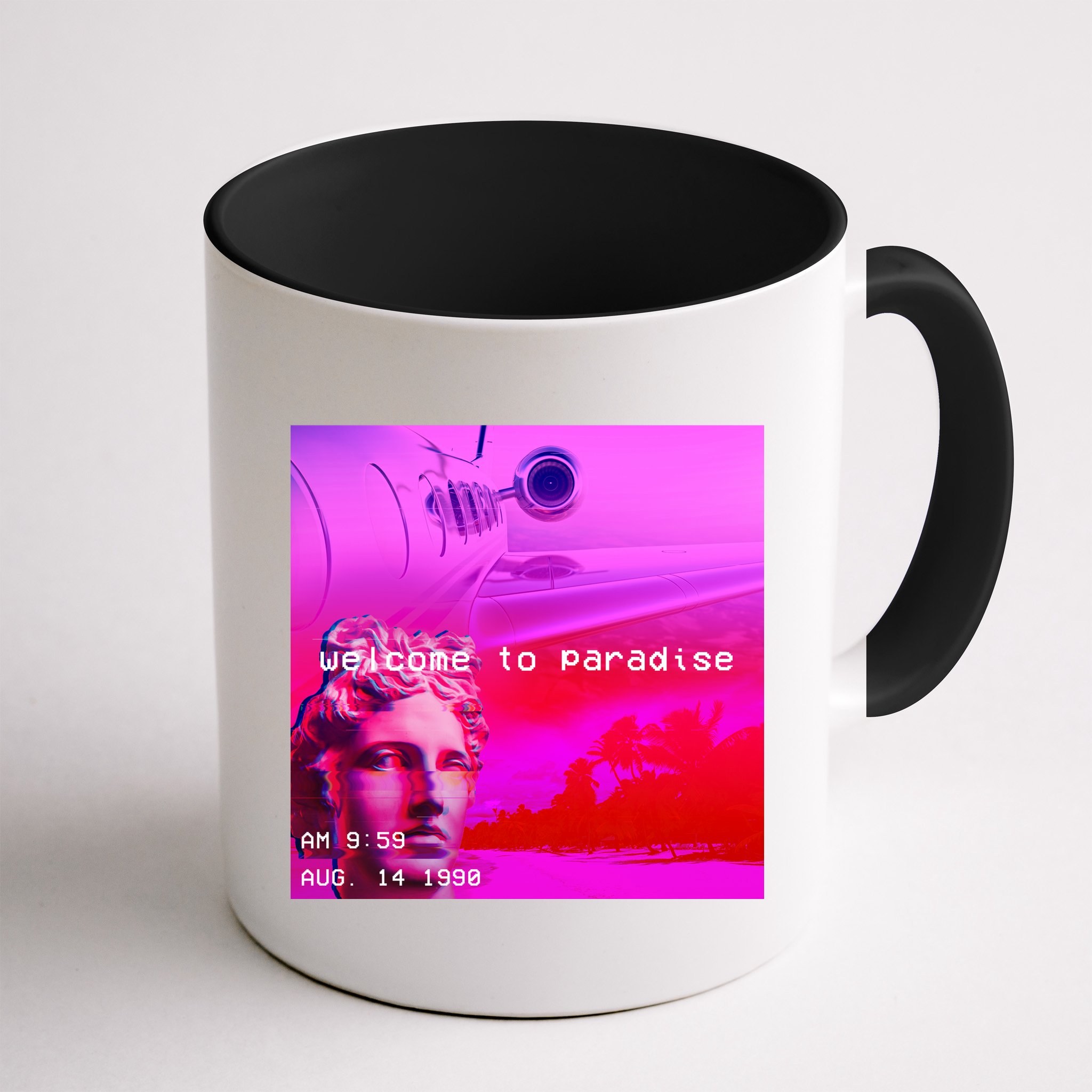 Welcome To Paradise Vaporwave Mug