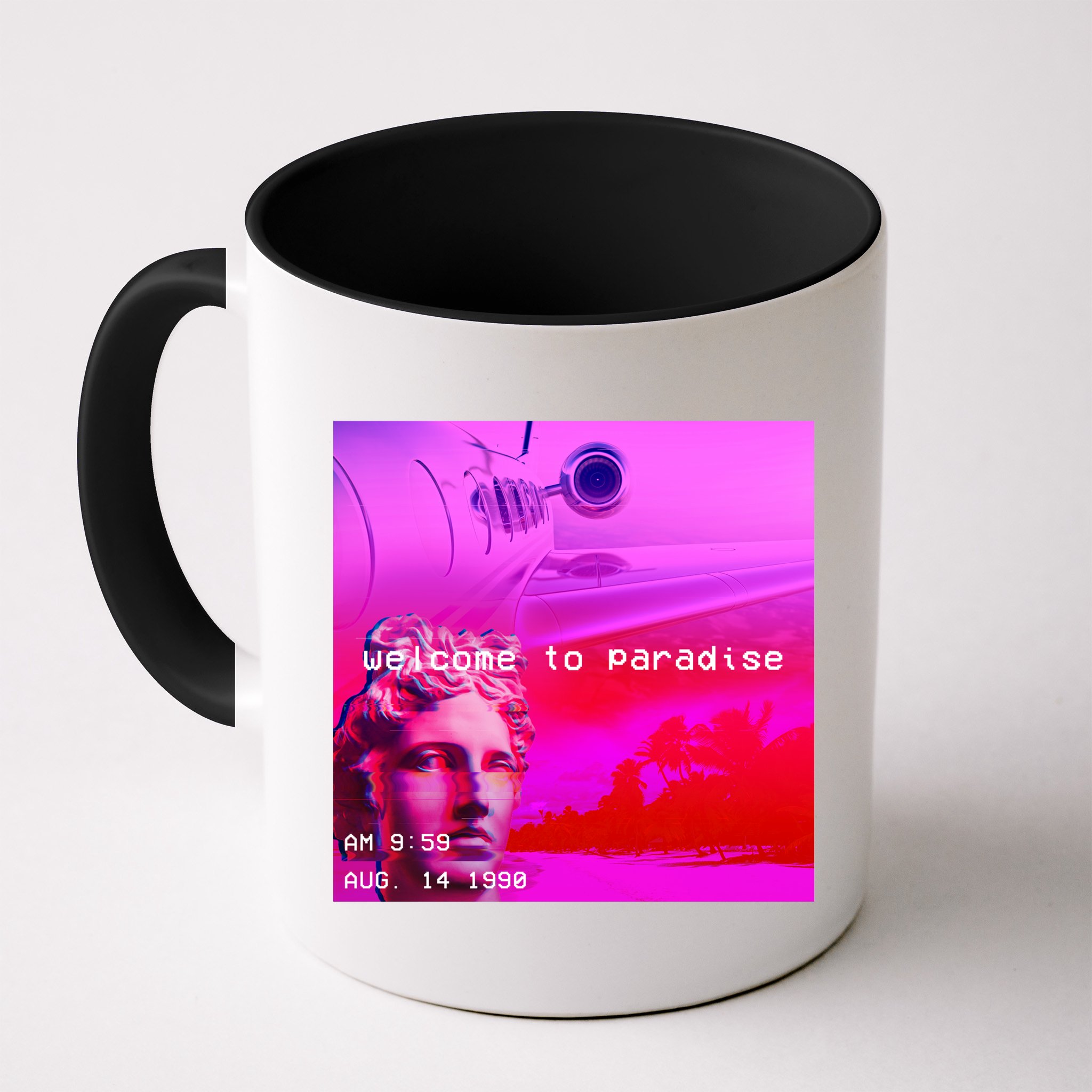 Welcome To Paradise Vaporwave Mug