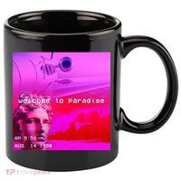 Welcome To Paradise Vaporwave 11oz C Handle Ceramic Mug