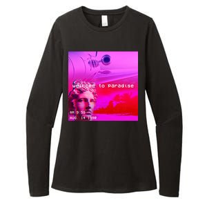 Welcome To Paradise Vaporwave Womens CVC Long Sleeve Shirt