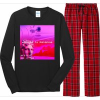 Welcome To Paradise Vaporwave Long Sleeve Pajama Set