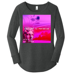 Welcome To Paradise Vaporwave Women's Perfect Tri Tunic Long Sleeve Shirt