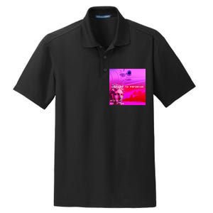 Welcome To Paradise Vaporwave Dry Zone Grid Polo