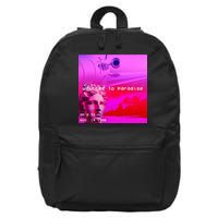 Welcome To Paradise Vaporwave 16 in Basic Backpack