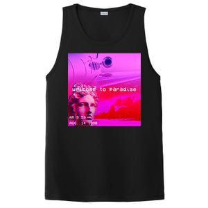 Welcome To Paradise Vaporwave PosiCharge Competitor Tank