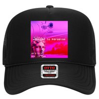 Welcome To Paradise Vaporwave Trucker Hat