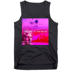 Welcome To Paradise Vaporwave Tank Top