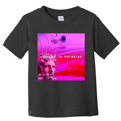 Welcome To Paradise Vaporwave Toddler T-Shirt