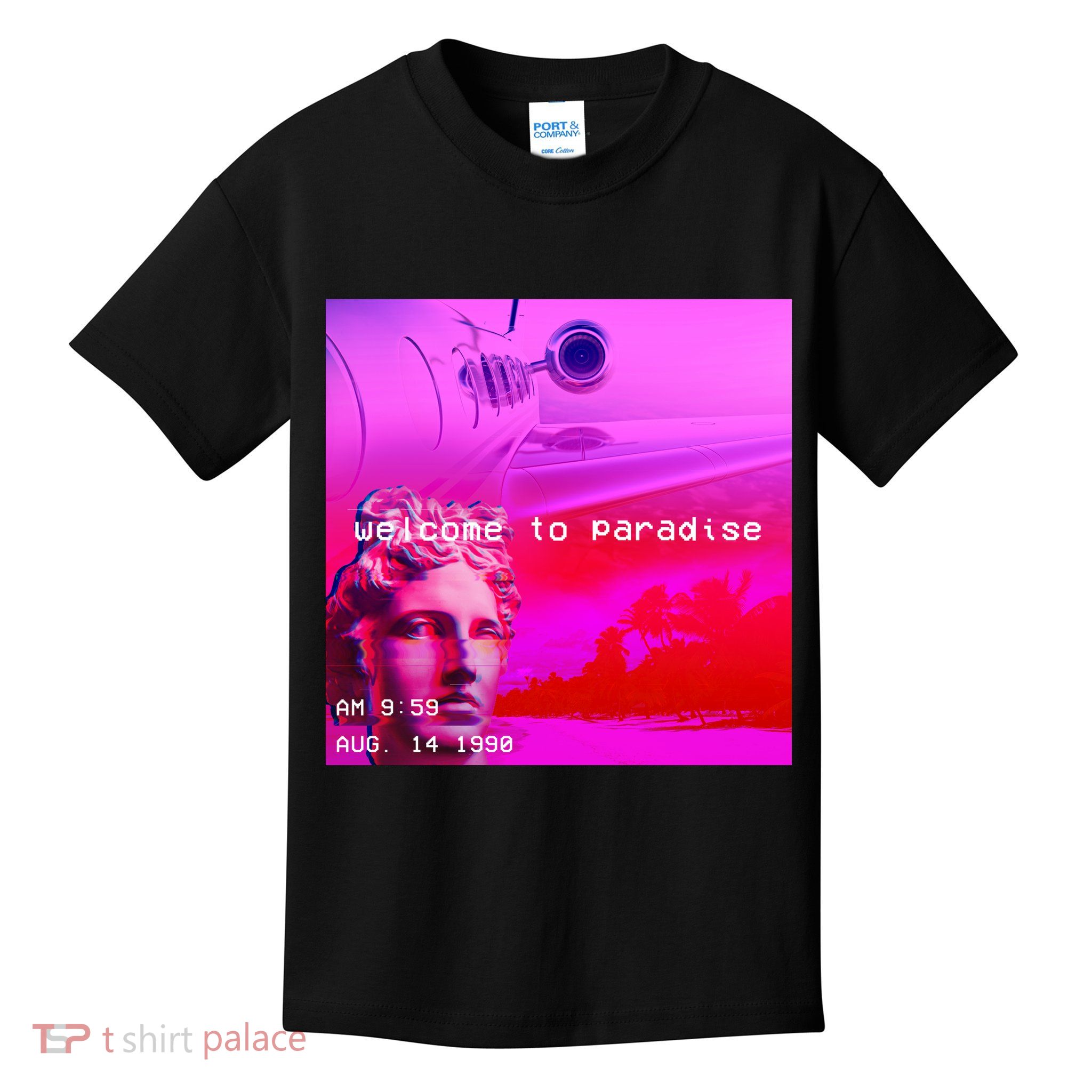 Welcome To Paradise Vaporwave Kids T-Shirt