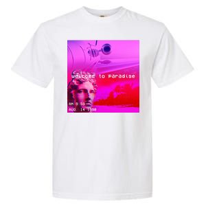 Welcome To Paradise Vaporwave Garment-Dyed Heavyweight T-Shirt