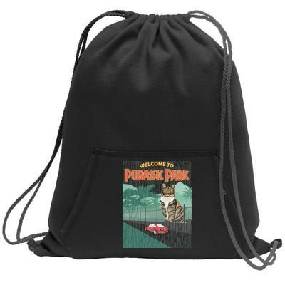 Welcome To Purassic Park Sweatshirt Cinch Pack Bag