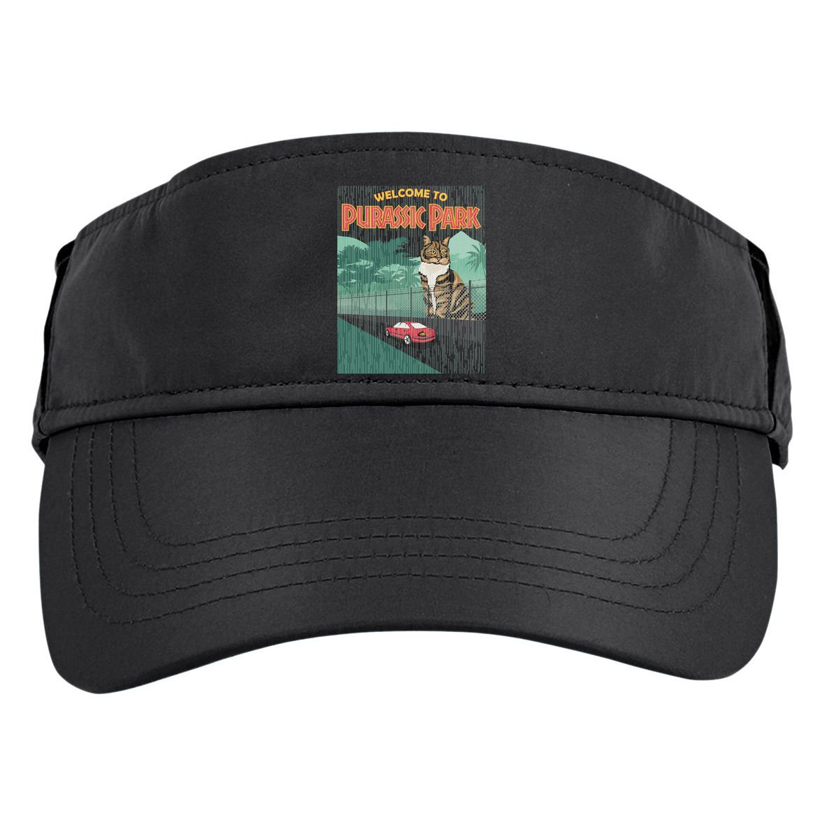 Welcome To Purassic Park Adult Drive Performance Visor