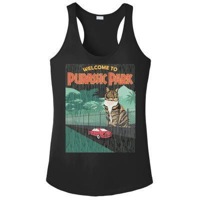 Welcome To Purassic Park Ladies PosiCharge Competitor Racerback Tank