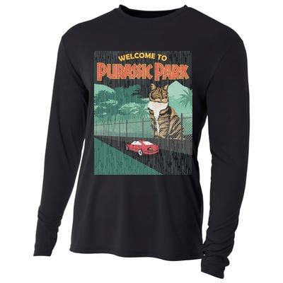 Welcome To Purassic Park Cooling Performance Long Sleeve Crew
