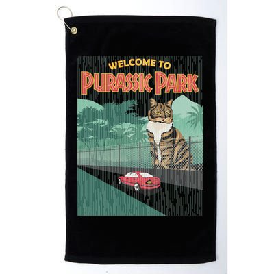 Welcome To Purassic Park Golf Towel